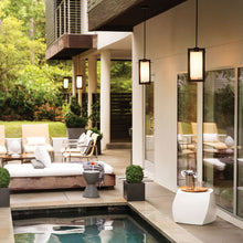 Load image into Gallery viewer, Colfax Outdoor Pendant Light in Outside Area.
