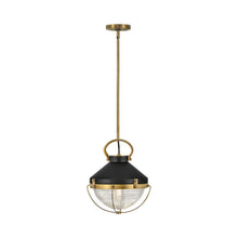 Load image into Gallery viewer, Crew Pendant Light in Small/Heritage Brass.
