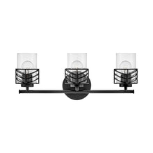 Load image into Gallery viewer, Della Bath Vanity Light in Black (3-Light)
