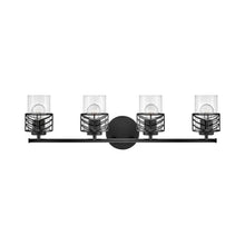 Load image into Gallery viewer, Della Bath Vanity Light in Black (4-Light)
