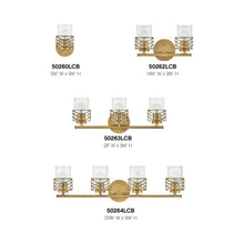 Load image into Gallery viewer, Della Bath Vanity Light in Detail.
