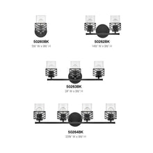 Load image into Gallery viewer, Della Bath Vanity Light in Detail.
