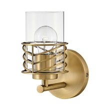 Load image into Gallery viewer, Della Bath Wall Light in Lacquered Brass.
