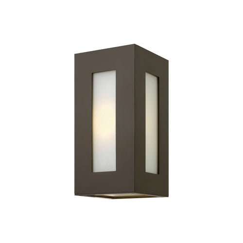 Dorian Outside Area Wall Light in Bronze.