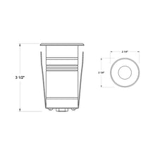 Load image into Gallery viewer, Dot Round Led Step Light - line drawing.
