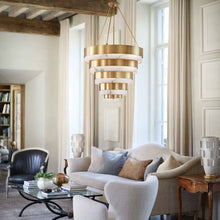 Load image into Gallery viewer, Echlon Chandelier in living room.
