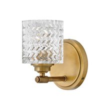 Load image into Gallery viewer, Elle Bath Wall Light in Heritage Brass.
