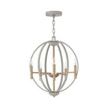Load image into Gallery viewer, Euclid Chandelier in Cement Gray.
