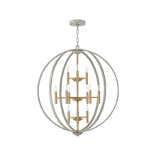 Load image into Gallery viewer, Euclid Chandelier in Medium/Cement Gray.

