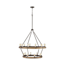 Load image into Gallery viewer, Everett Chandelier in Bronze (20-Light).
