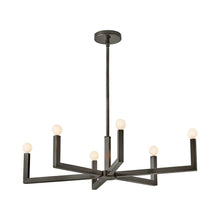 Load image into Gallery viewer, Ezra Chandelier in Heritage Brass (27-Inch).
