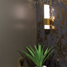 Load image into Gallery viewer, Facet LED Bath Wall Light in Bathroom.
