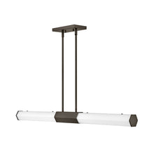Load image into Gallery viewer, Facet LED Linear Pendant Light in Black Oxide.
