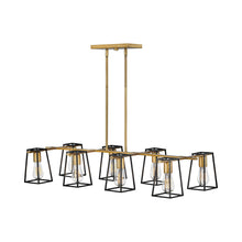 Load image into Gallery viewer, Filmore Linear Pendant Light Heritage Brass.
