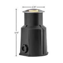 Load image into Gallery viewer, Flare Small LED Well Light - line drawing.
