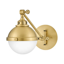 Load image into Gallery viewer, Fletcher Bath Wall Light in Satin Brass (18.5-Inch).
