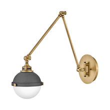 Load image into Gallery viewer, Fletcher Bath Wall Light in Aged Zinc (21-Inch).
