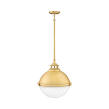 Load image into Gallery viewer, Fletcher Pendant Light in Medium/Satin Brass.

