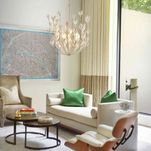 Load image into Gallery viewer, Flora Chandelier in living room.
