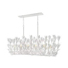 Load image into Gallery viewer, Flora Linear Pendant Light in Textured Plaster.
