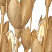 Load image into Gallery viewer, Flora Linear Pendant Light in Detail.
