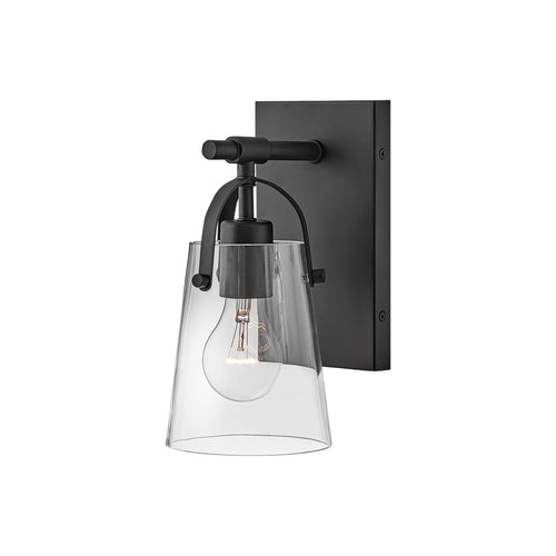Foster Bath Wall Light in Black.