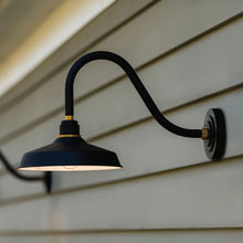 Load image into Gallery viewer, Foundry Outside Area Barn Wall Light in Outside Area.
