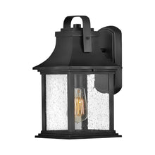 Load image into Gallery viewer, Grant Outside Area Wall Light in Small/Textured Black.
