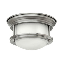 Load image into Gallery viewer, Hadley Flush Mount Ceiling Light in Antique Nickel.
