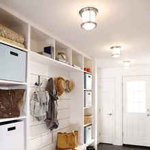 Load image into Gallery viewer, Hadley Flush Mount Ceiling Light in Entryway.
