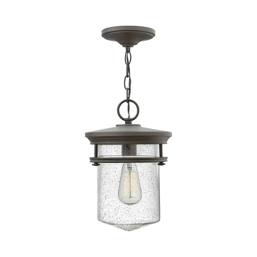 Hadley Outside Area Pendant Light in Buckeye Bronze.