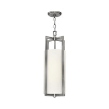 Load image into Gallery viewer, Hampton Drum Pendant Light in Antique Nickel.
