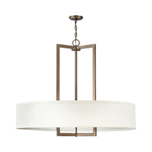 Load image into Gallery viewer, Hampton Drum Pendant Light in Brushed Bronze/Incandescent (40-Inch).
