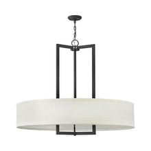 Load image into Gallery viewer, Hampton Drum Pendant Light in Buckeye Bronze/Incandescent (40-Inch).
