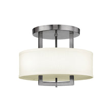 Load image into Gallery viewer, Hampton Semi Flush Ceiling Light in Small/Antique Nickel.
