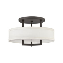 Load image into Gallery viewer, Hampton Semi Flush Ceiling Light in Small/Buckeye Bronze.
