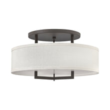 Load image into Gallery viewer, Hampton Semi Flush Ceiling Light in Medium/Buckeye Bronze.
