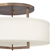 Load image into Gallery viewer, Hampton Semi Flush Ceiling Light in Detail.
