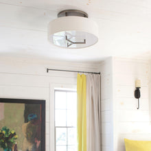 Load image into Gallery viewer, Hampton Semi Flush Ceiling Light in living room.
