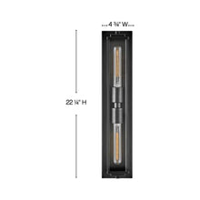 Load image into Gallery viewer, Henri LED Bath Vanity Light - line drawing.
