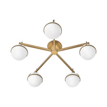 Load image into Gallery viewer, Hollis Led Semi Flush Mount Ceiling Light in Detail.
