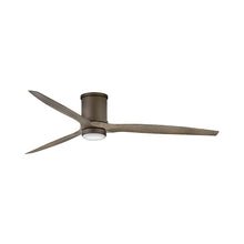 Load image into Gallery viewer, Hover LED Flush Mount Ceiling Fan in Metallic Matte Bronze (72-Inch).
