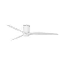 Load image into Gallery viewer, Hover LED Flush Mount Ceiling Fan in Matte White (72-Inch).
