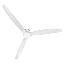 Load image into Gallery viewer, Hover Led Flush Mount Ceiling Fan in Detail.
