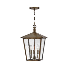 Load image into Gallery viewer, Huntersfield Outdoor Pendant Light in Burnished Bronze.
