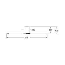 Load image into Gallery viewer, indy Flush Mount Ceiling Fan - line drawing.
