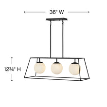 Load image into Gallery viewer, Jonas Linear Pendant Light - line drawing.
