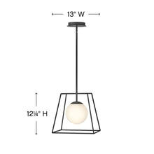 Load image into Gallery viewer, Jonas Pendant Lightin in line drawing.
