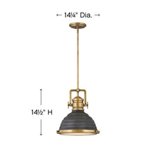 Load image into Gallery viewer, Keating Pendant Lightin in line drawing.

