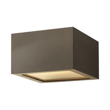 Load image into Gallery viewer, Kube Outside Area Led Flush Mount Ceiling Light in Bronze.

